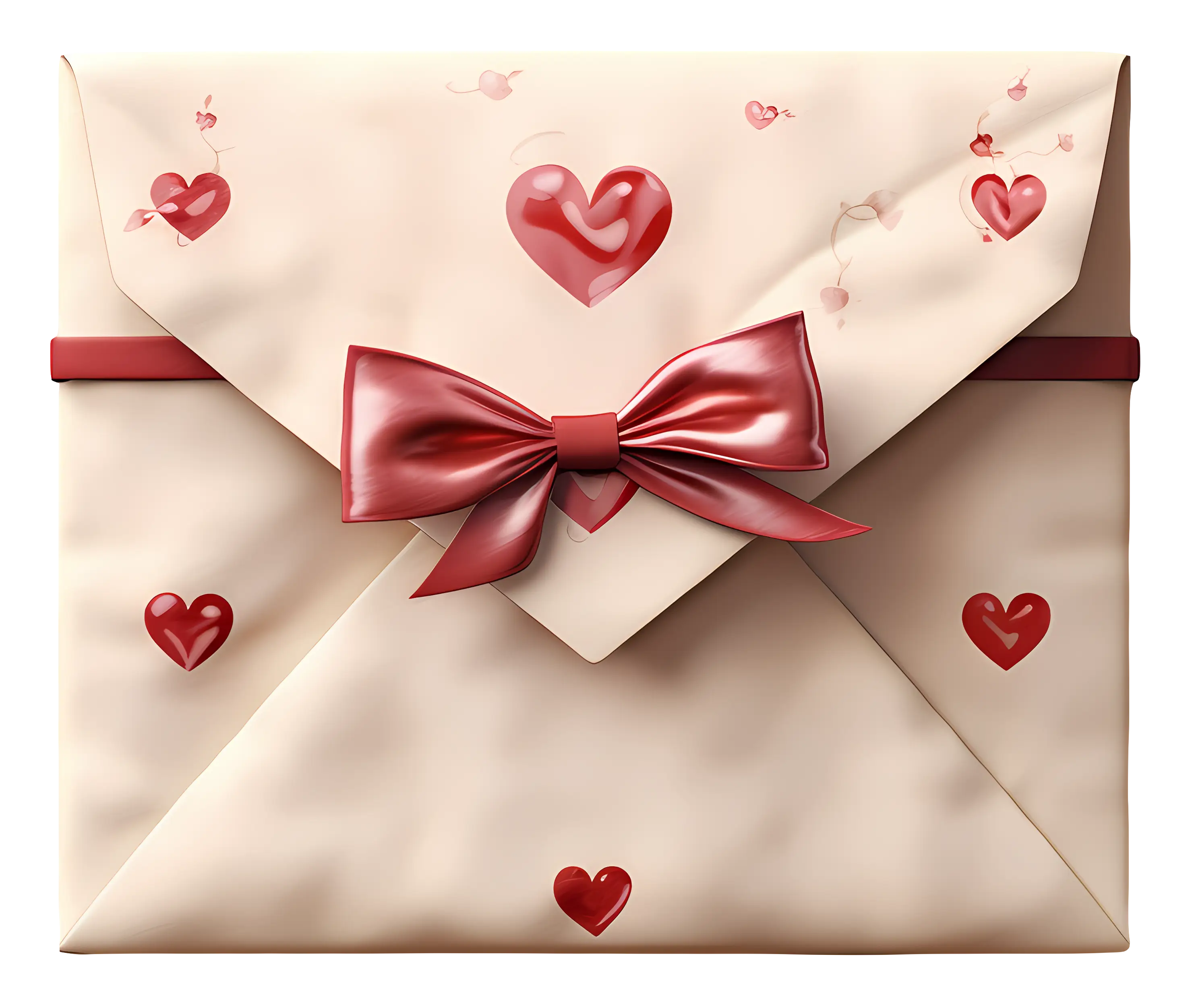 Romantic Envelope with Hearts for Valentine&#039;s
