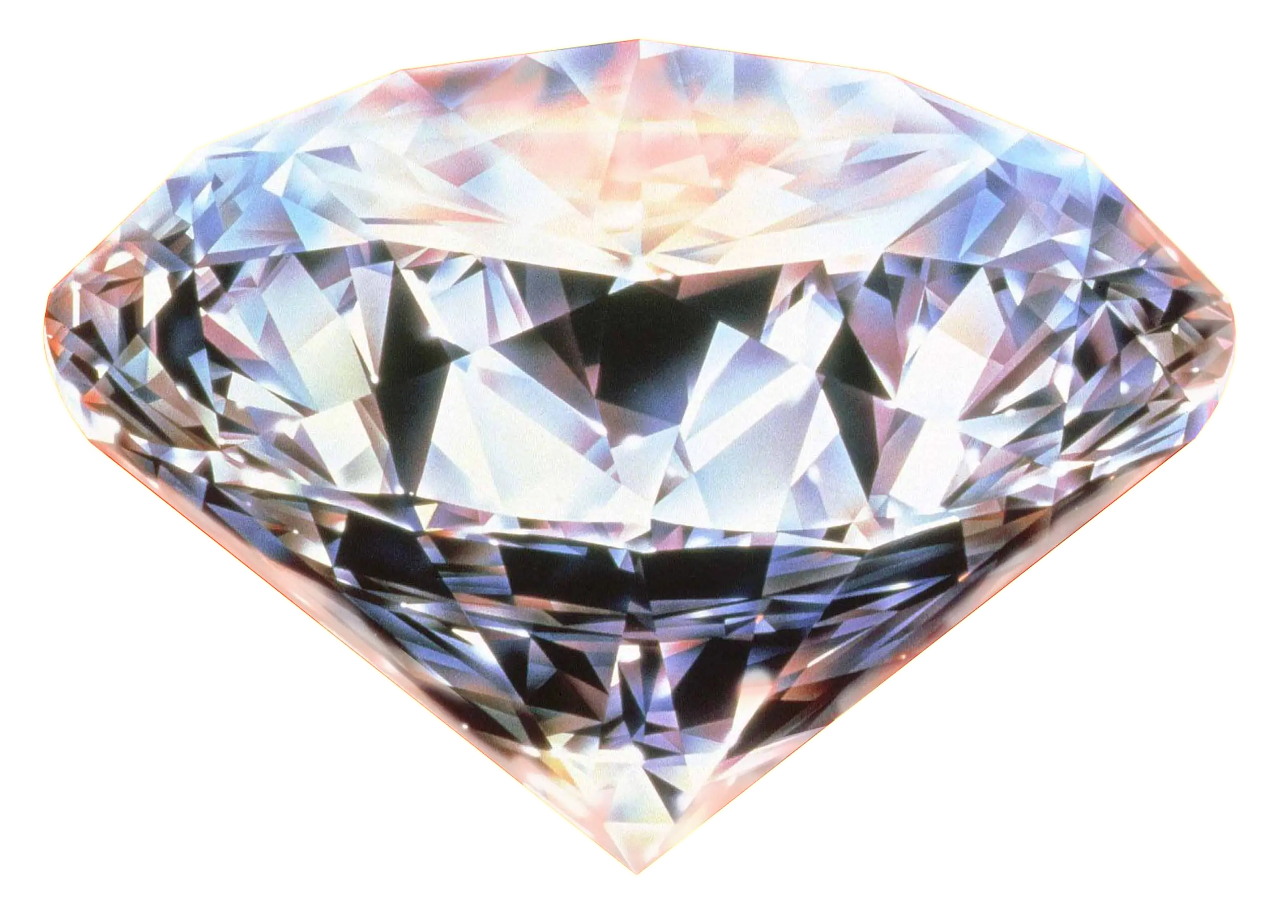 White Sparkling Diamond Illustration
