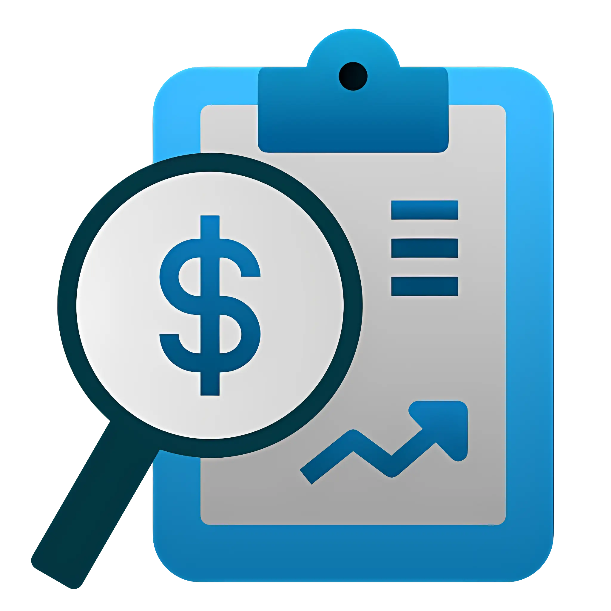 Financial Report Icon with Dollar Sign