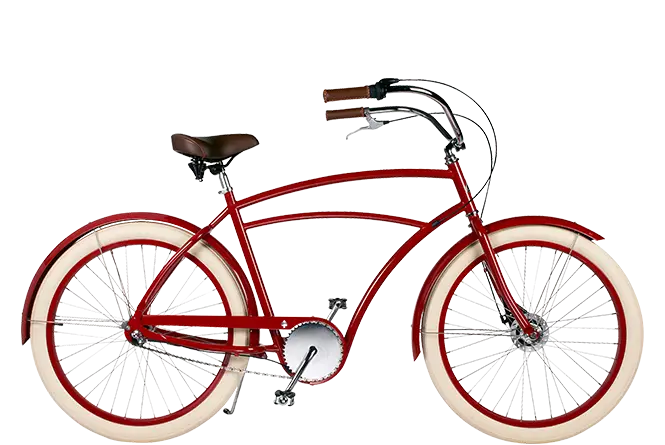 Red Cruiser Bicycle for Casual Rides