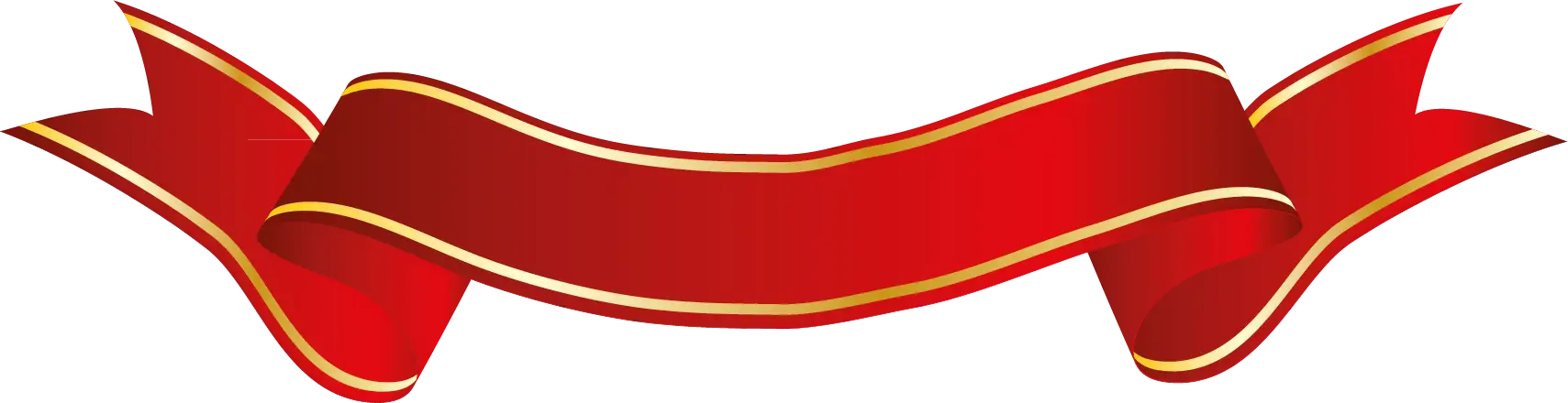 Red Decorative Ribbon Banner