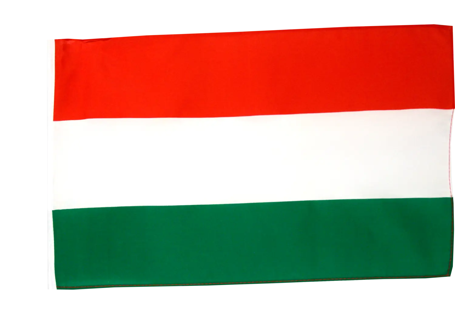 Hungarian National Flag with Red, White, and Green Stripes