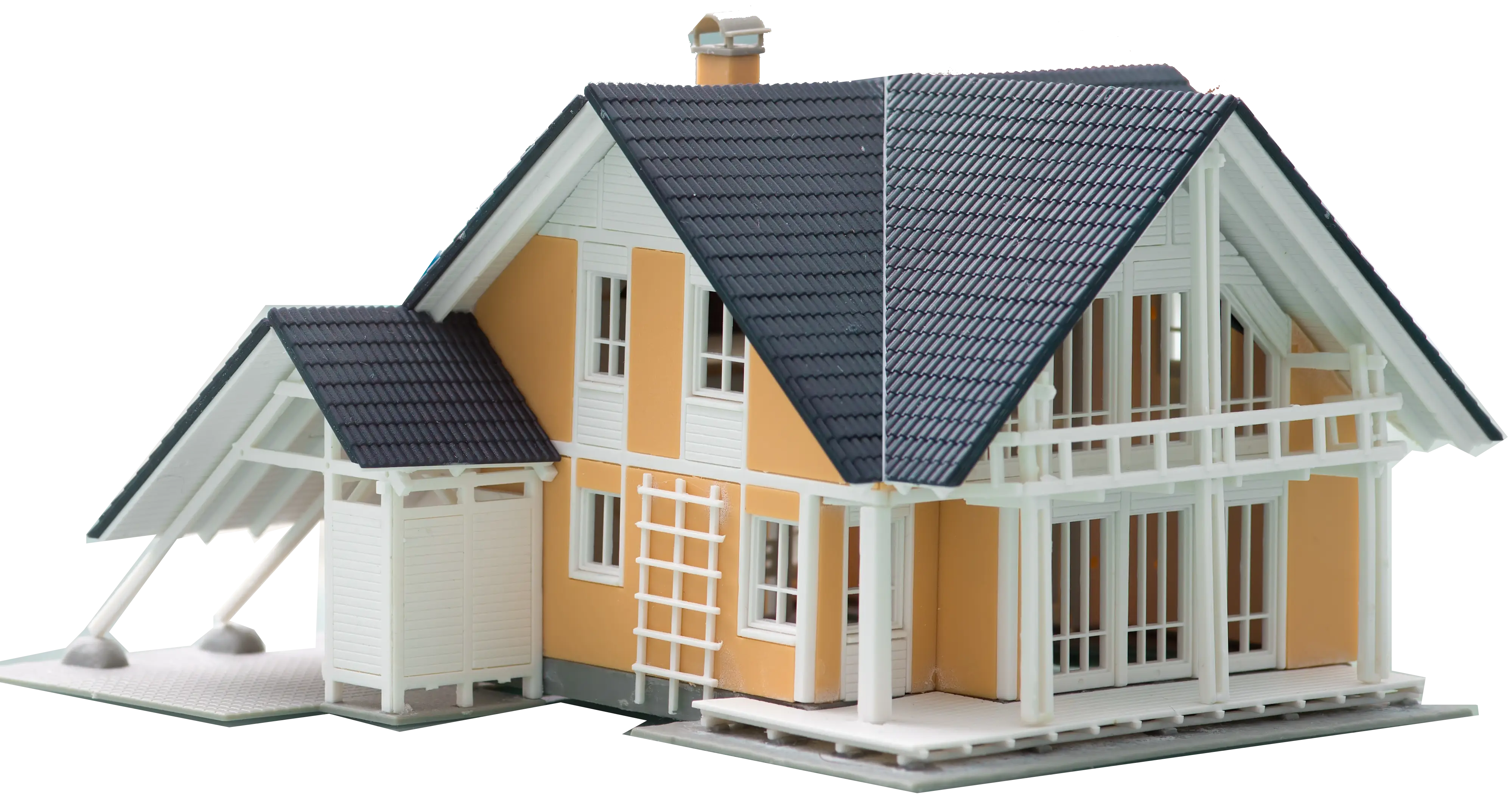 Orange Modern House Model