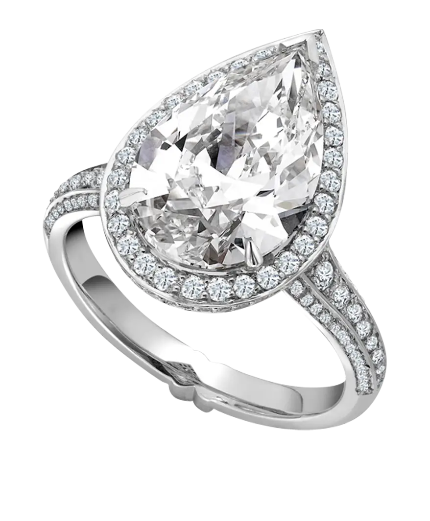Lustrous Diamond Ring with Silver Band