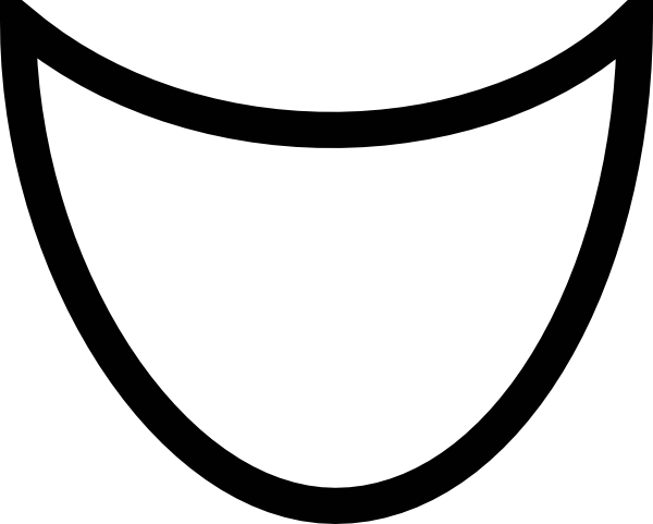 Simple Smiling Mouth Outline