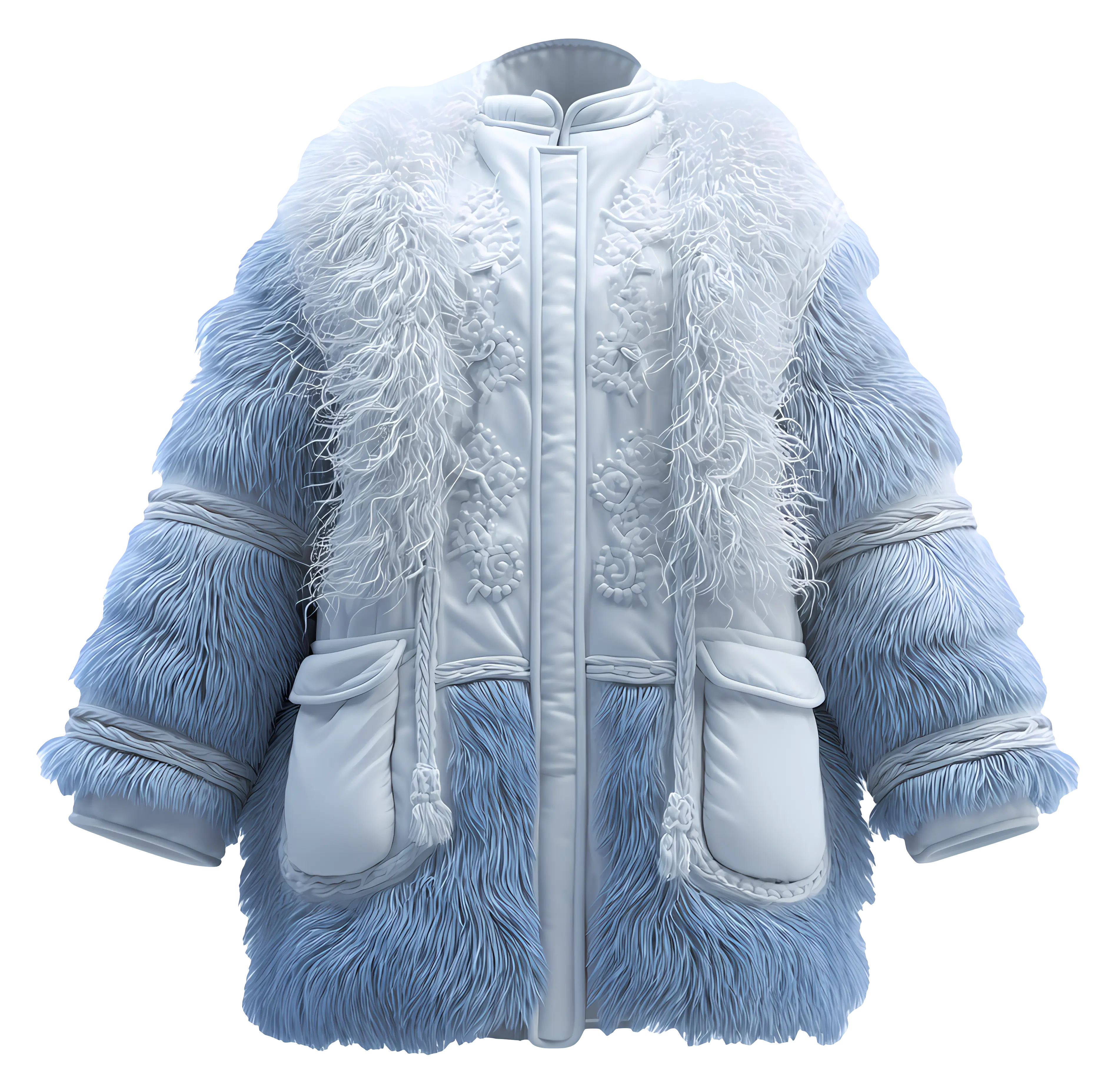 Furry Winter Coat Illustration