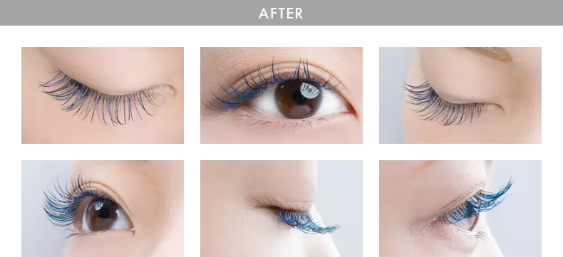 Blue Eyelash Extensions