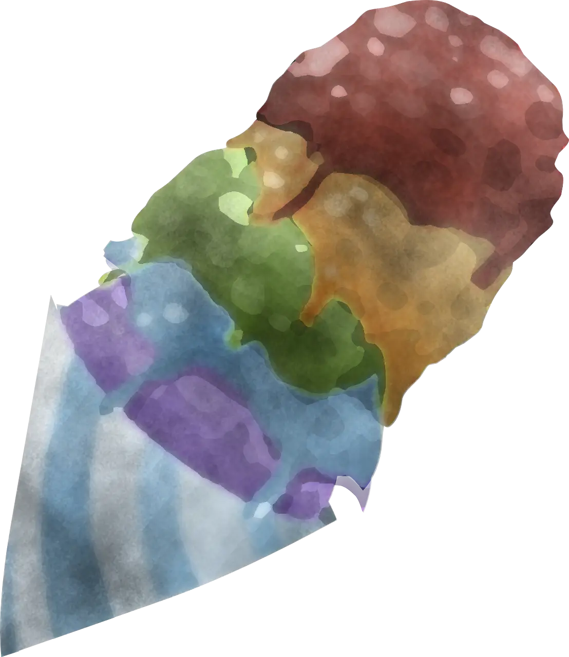 Colorful Ice Cream Cone