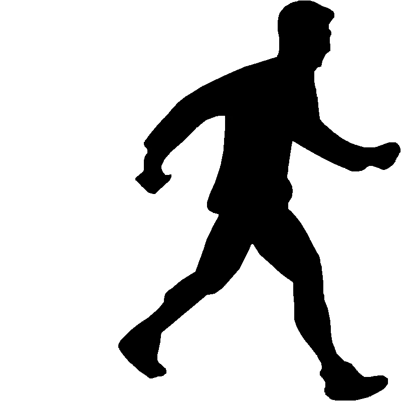 Silhouette of Walking Person