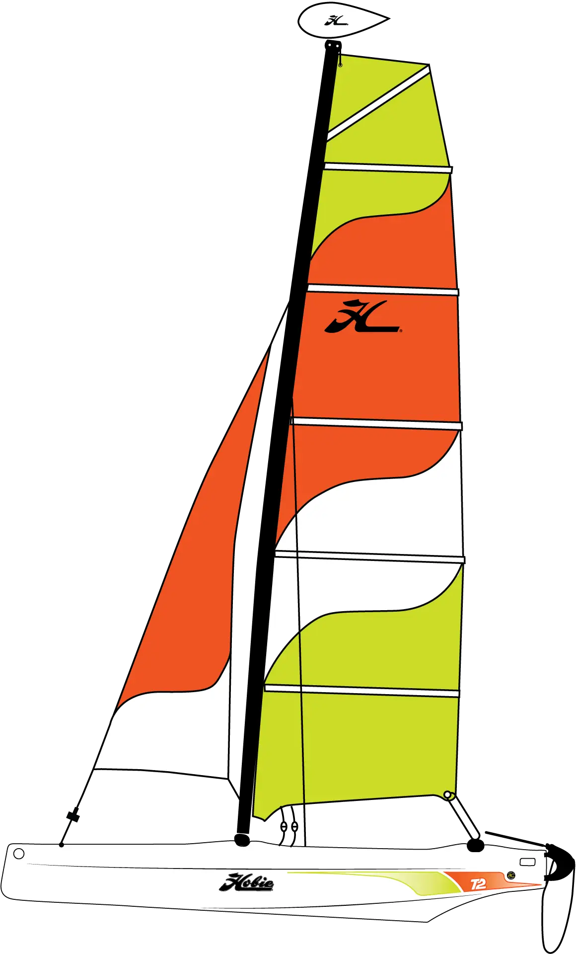 Colorful Sailboat on Water