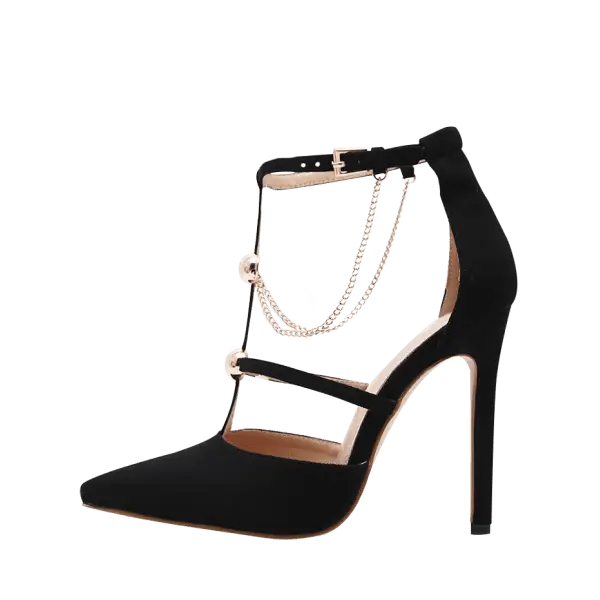 Elegant Black High Heel Shoe