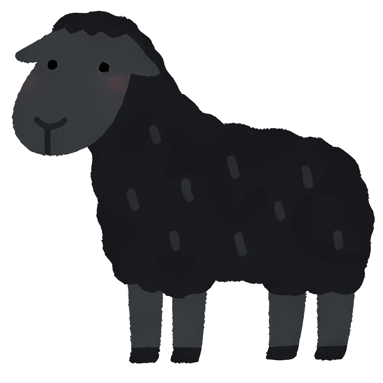 Illustration of a Black Sheep