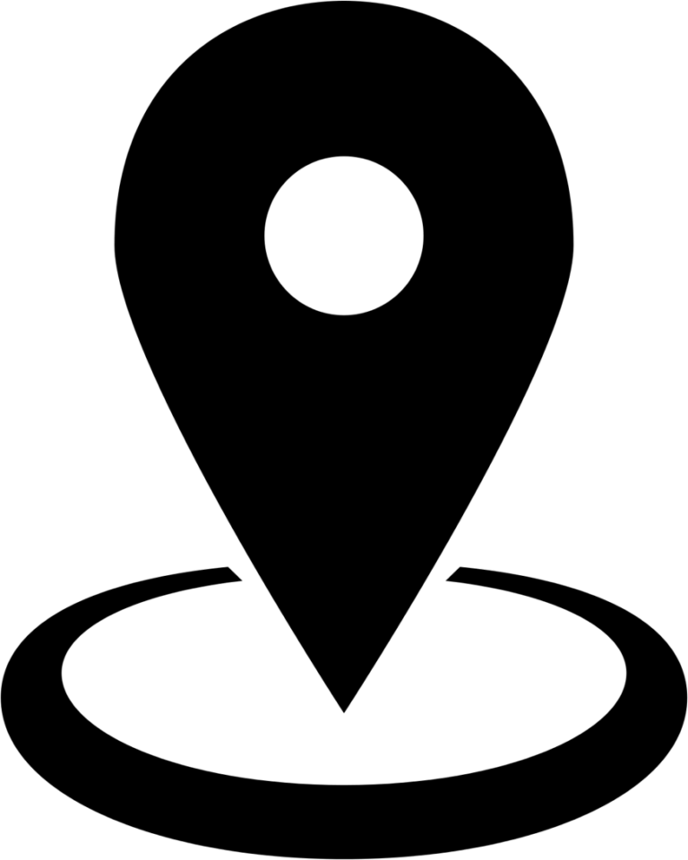 Black Location Marker Icon