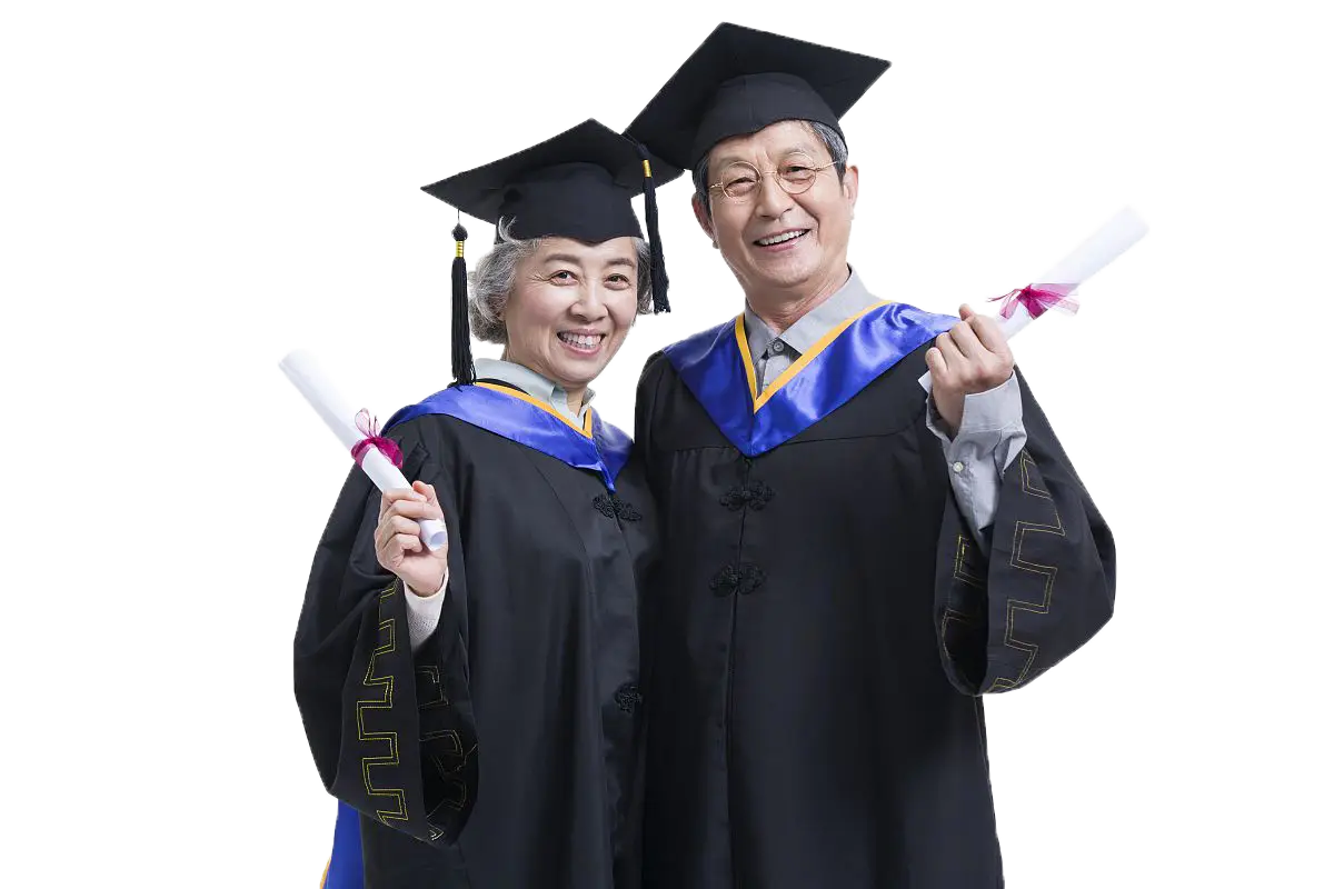 Graduation Celebration with Cap and Gown