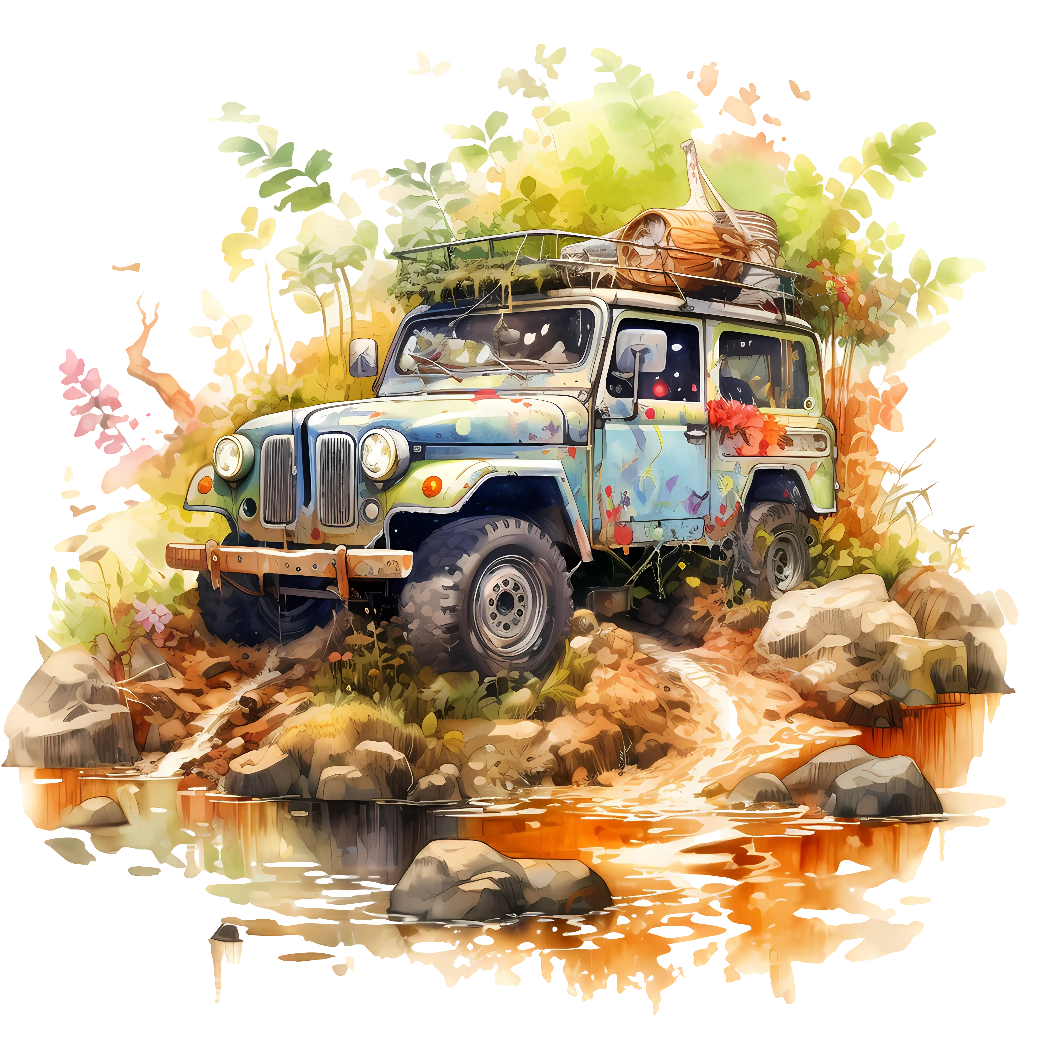 Off-road Vehicle in Nature Adventure