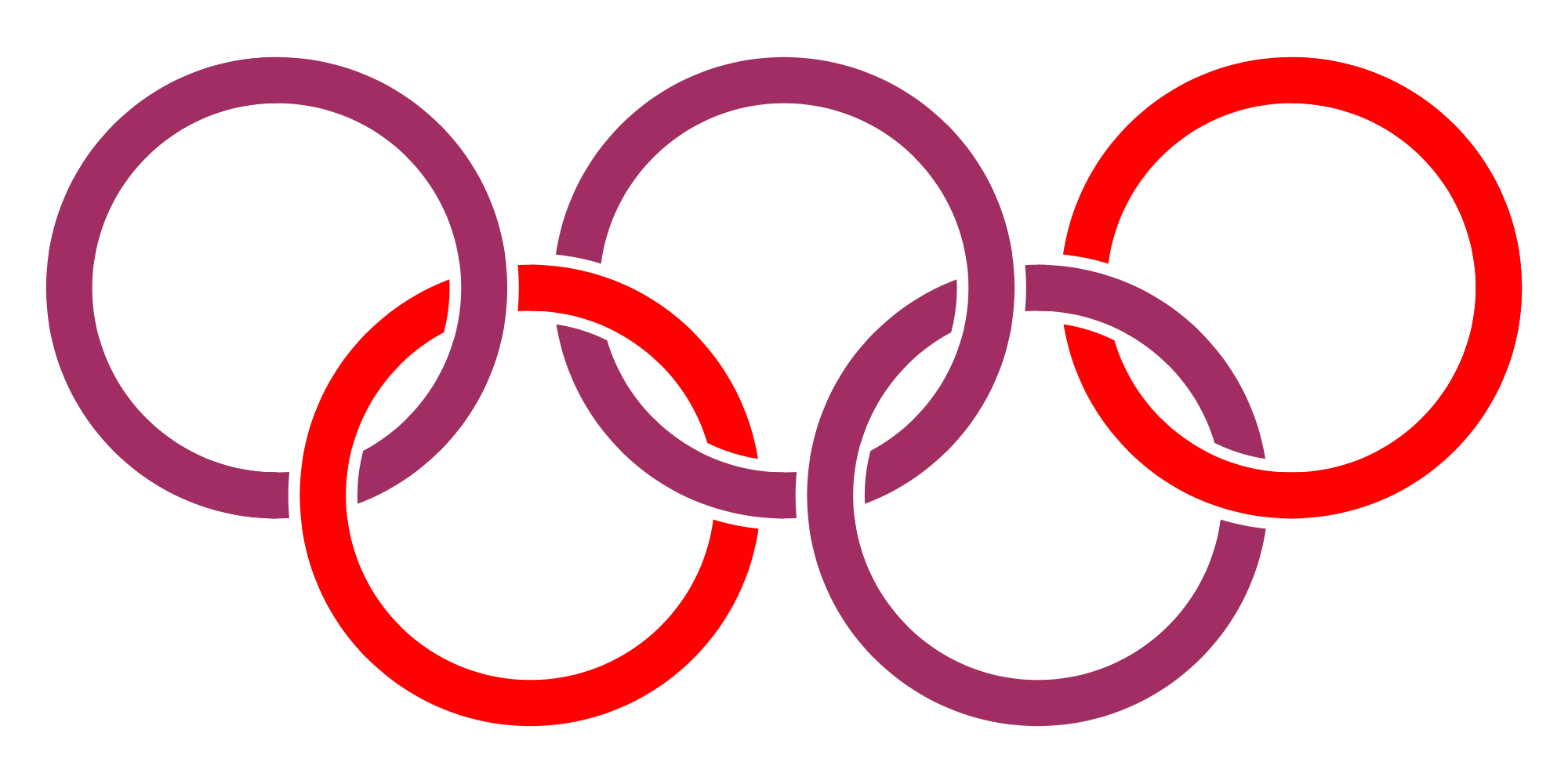 Colored Olympic Rings Logo