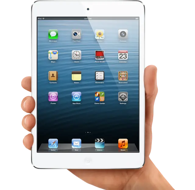 Person Holding a Tablet with Digital Interface