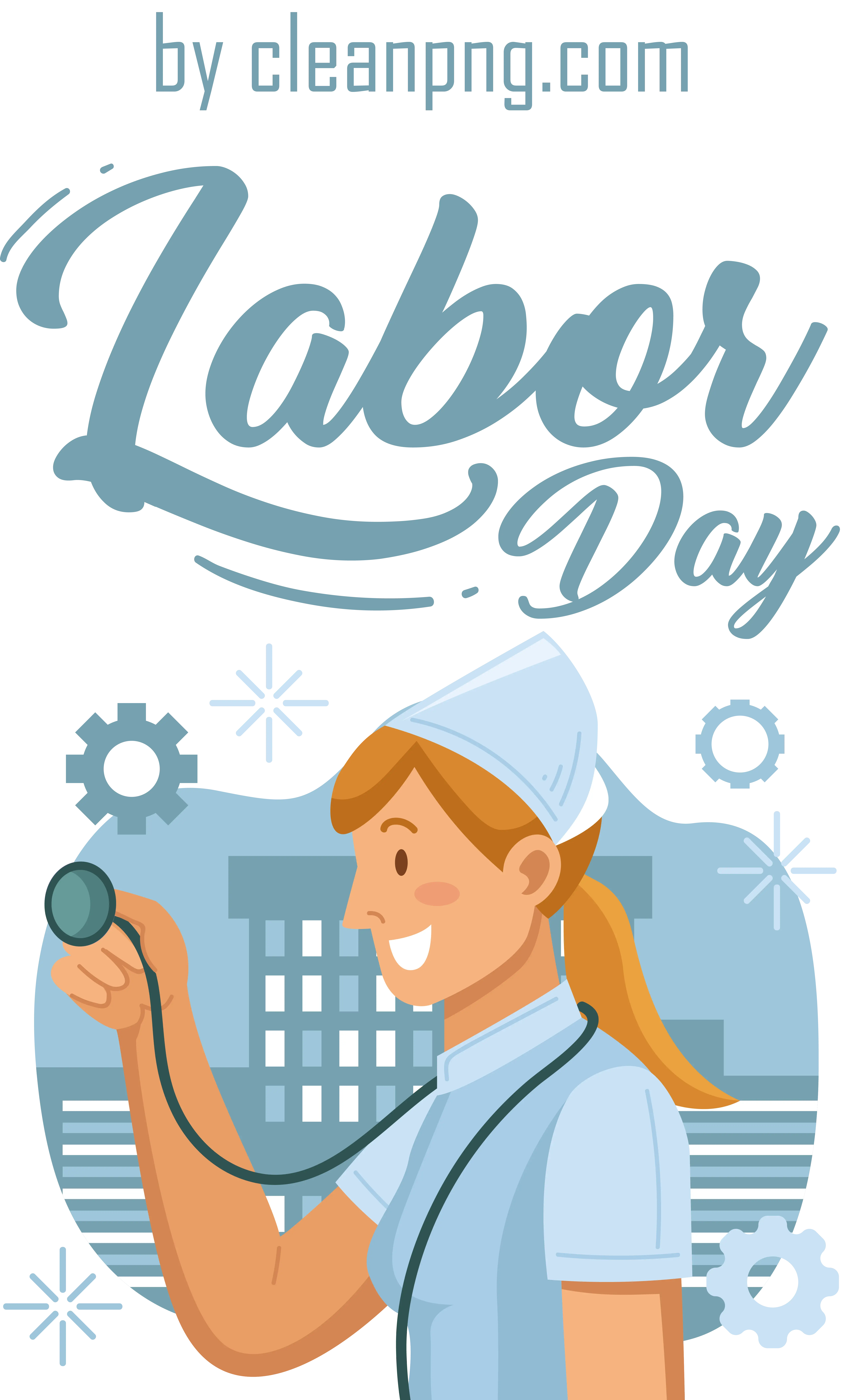 Nurse Celebrating Labor Day