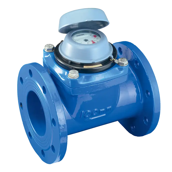 Blue Water Meter for Plumbing Systems