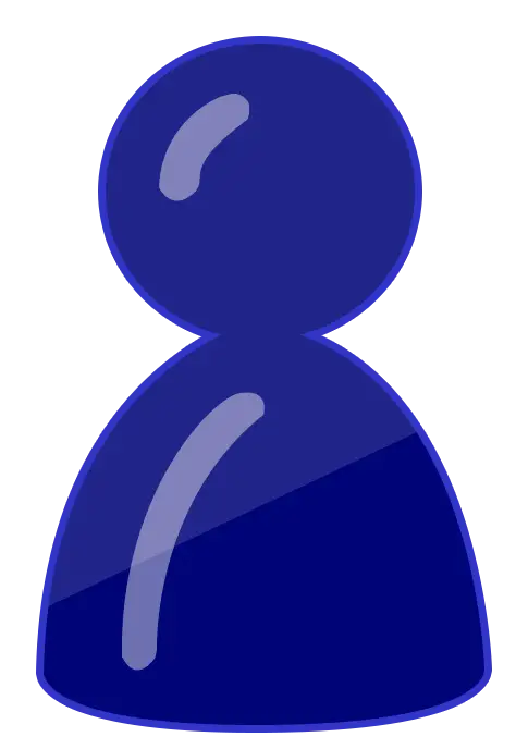 Blue Figure Icon