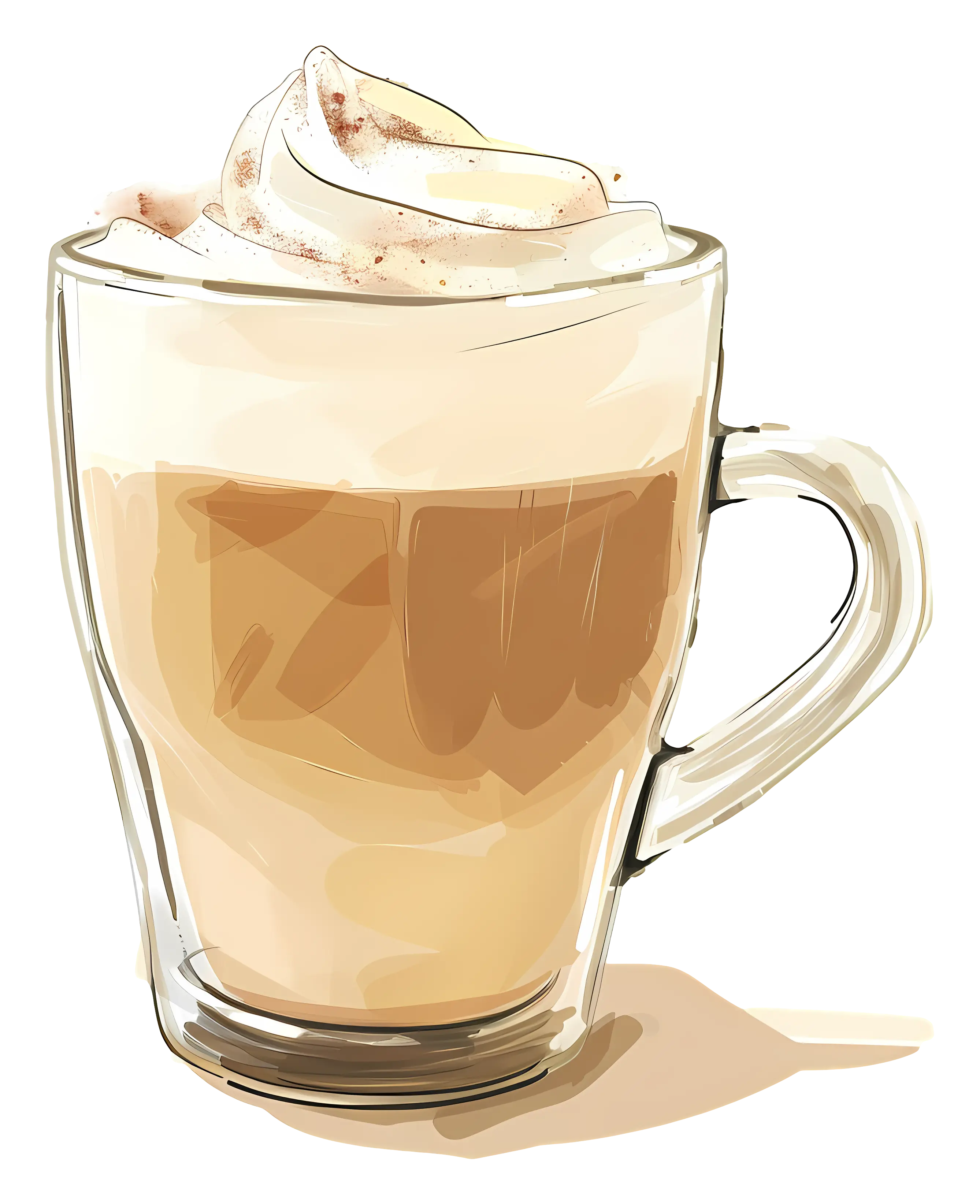Latte with Whipped Cream