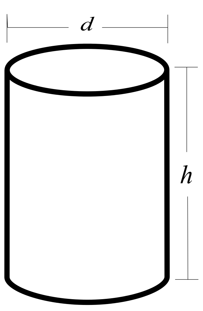 Cylinder Diagram Showing Dimensions