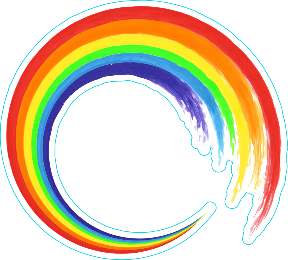 Colorful Rainbow Circle