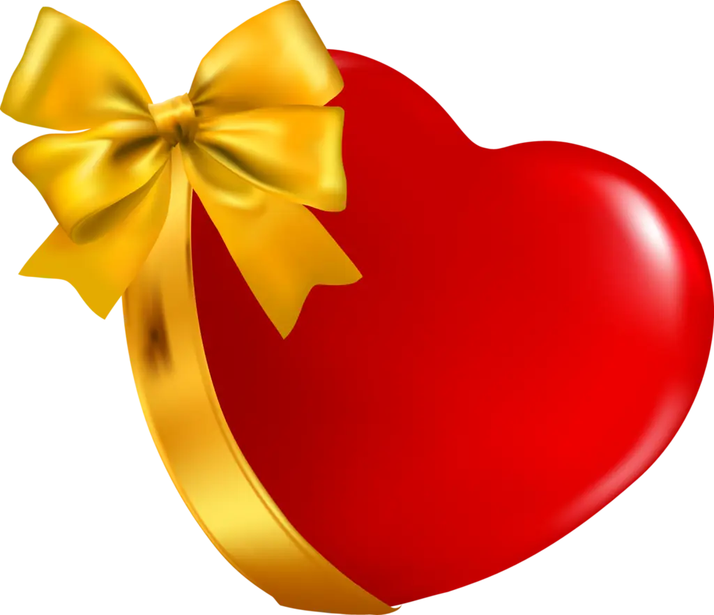 Heart with Ribbon for Romantic Occasions