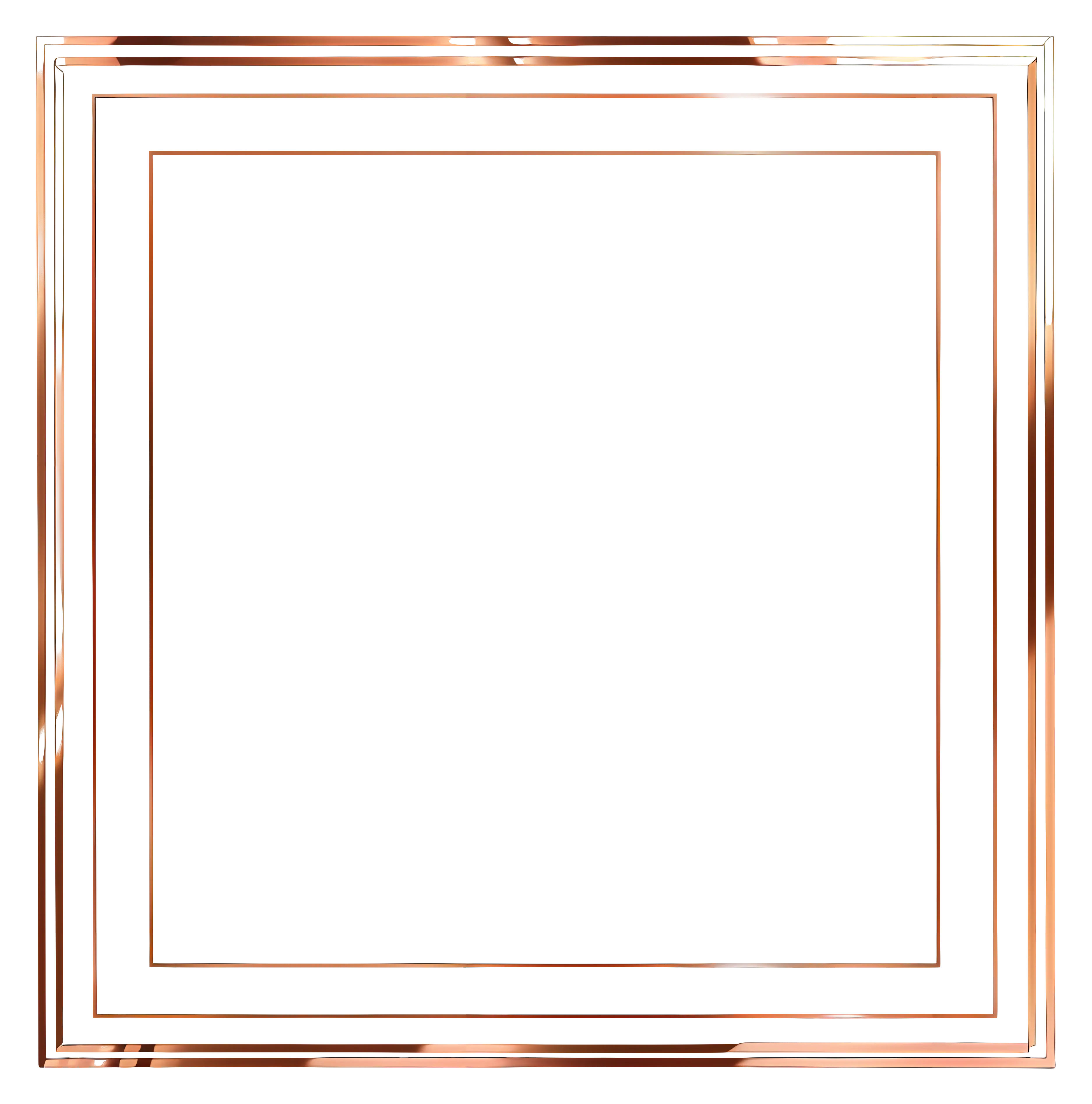 Transparent Rose Gold Frame for Elegance