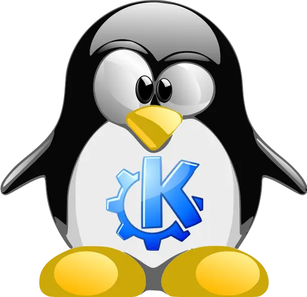 Cartoon Penguin with Logo