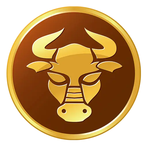 Golden Bull Coin Design Representation