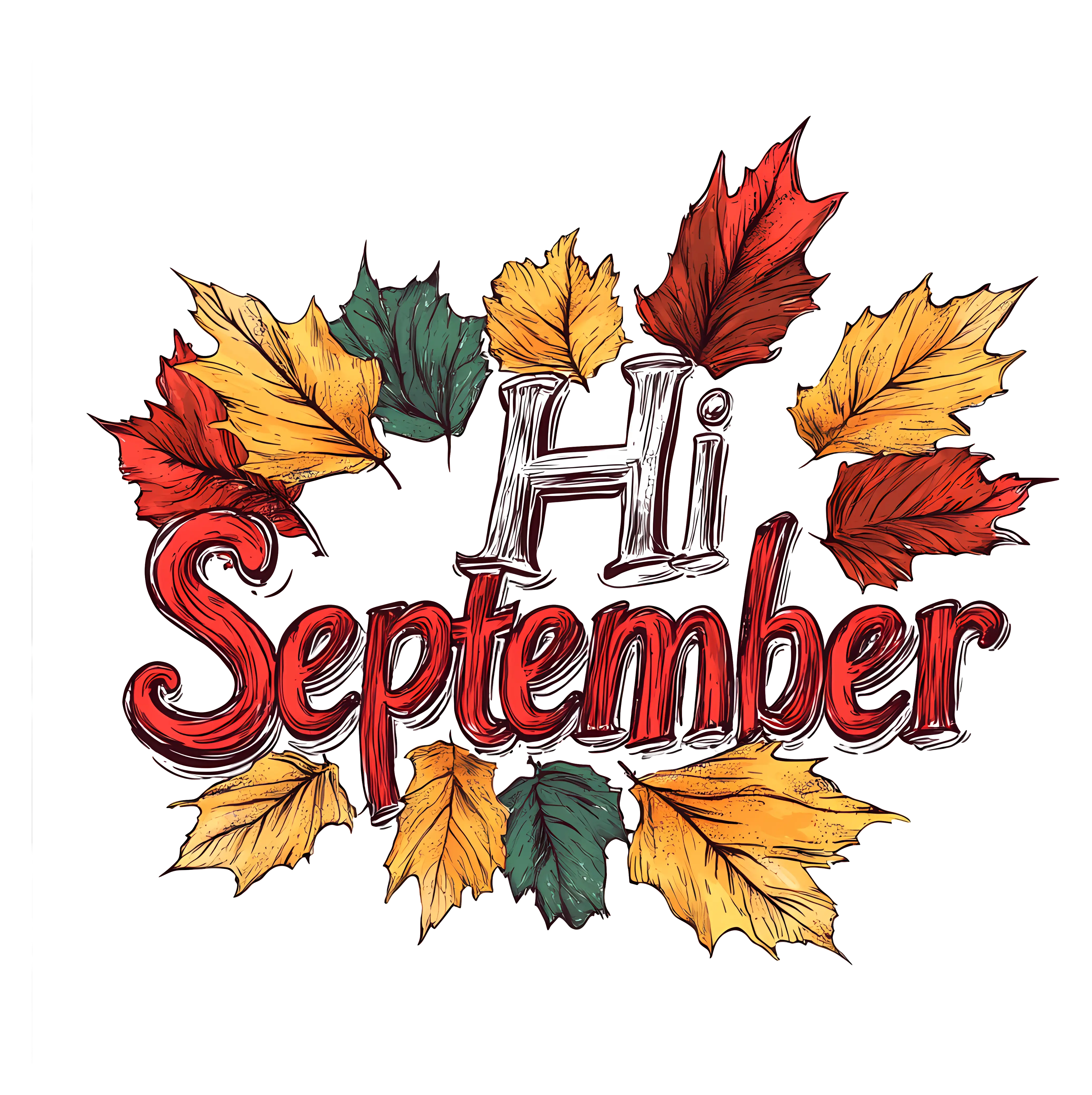 Autumn Hi September Greeting
