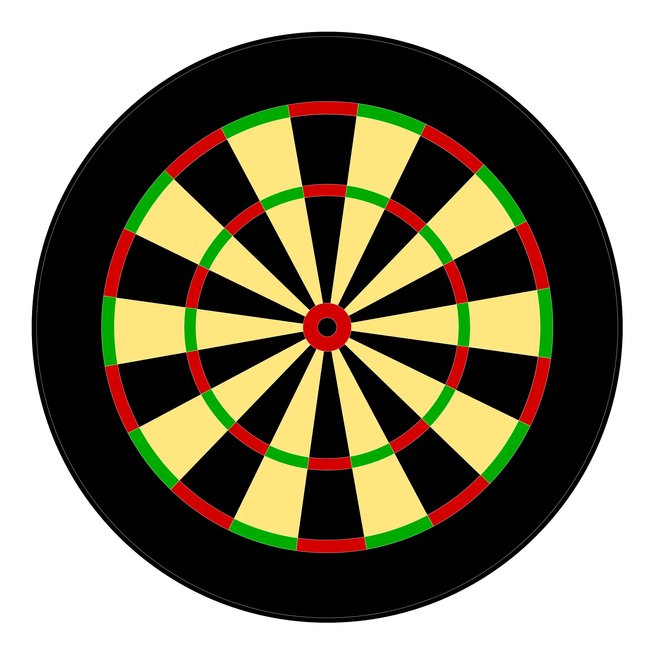 Colorful Dartboard for Games