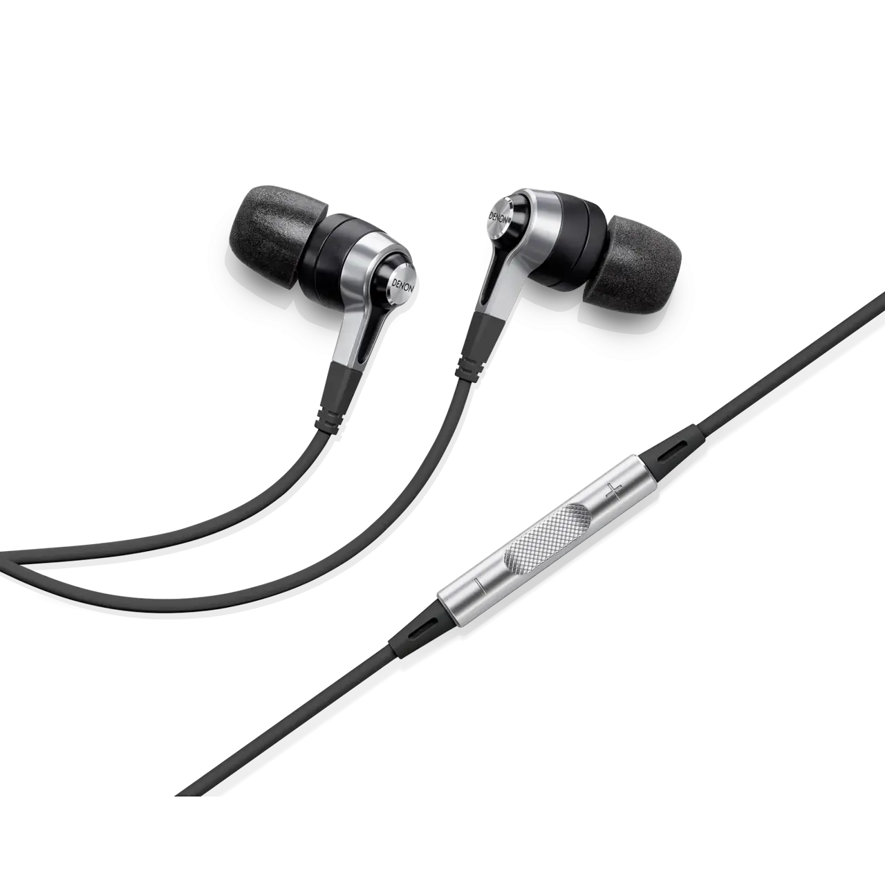 Portable Black Earphones for Listening