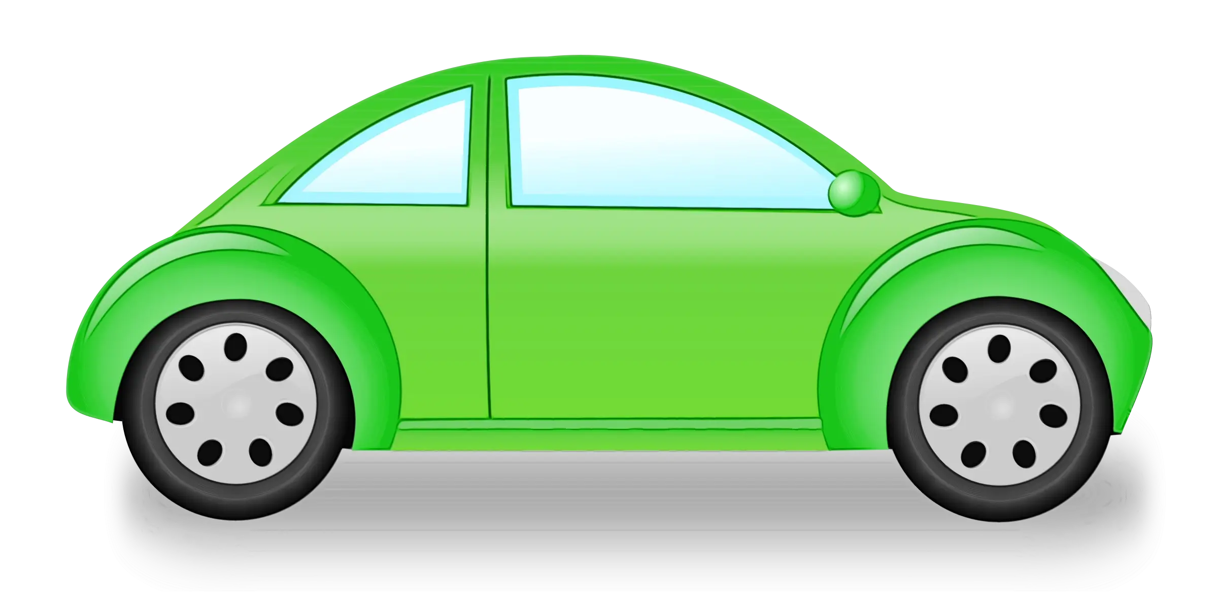 Green Compact Vehicle Illustration