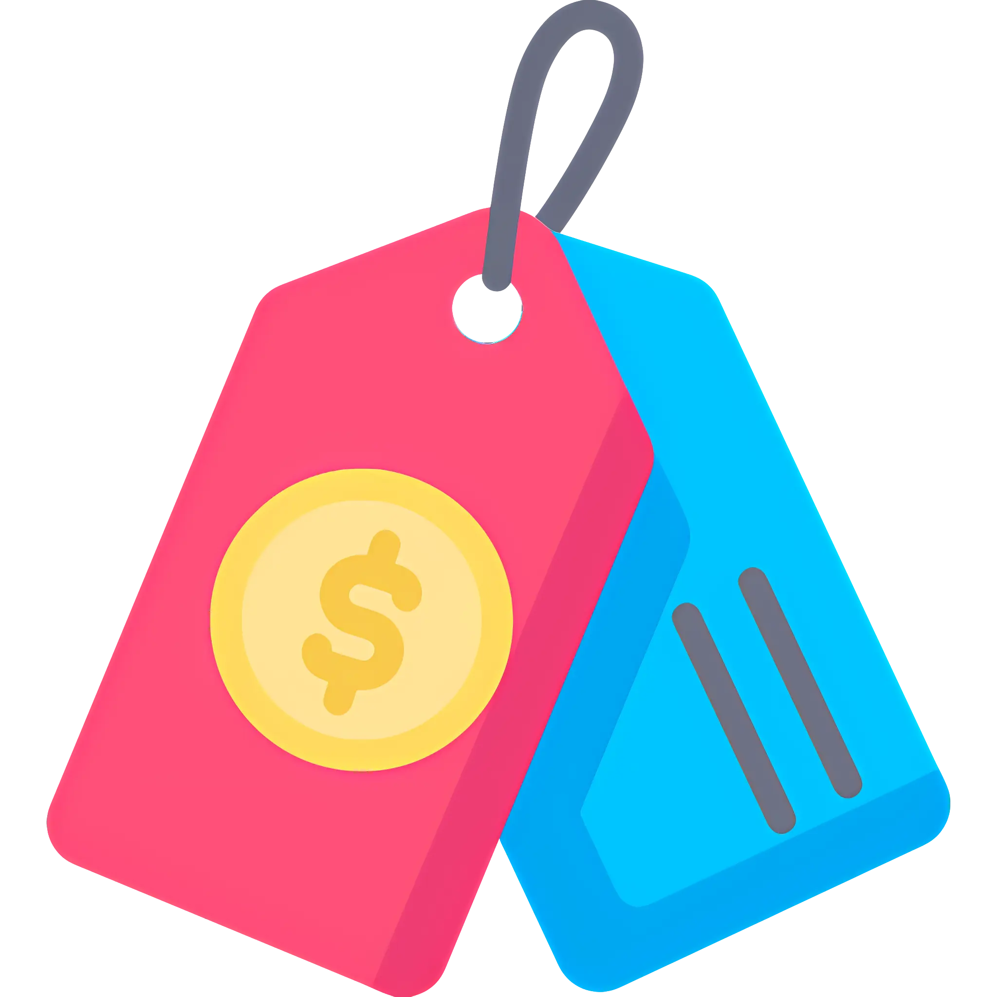 Colorful Price Tags Illustration