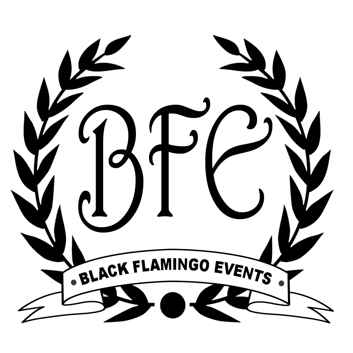 Black Flamingo Events Logo