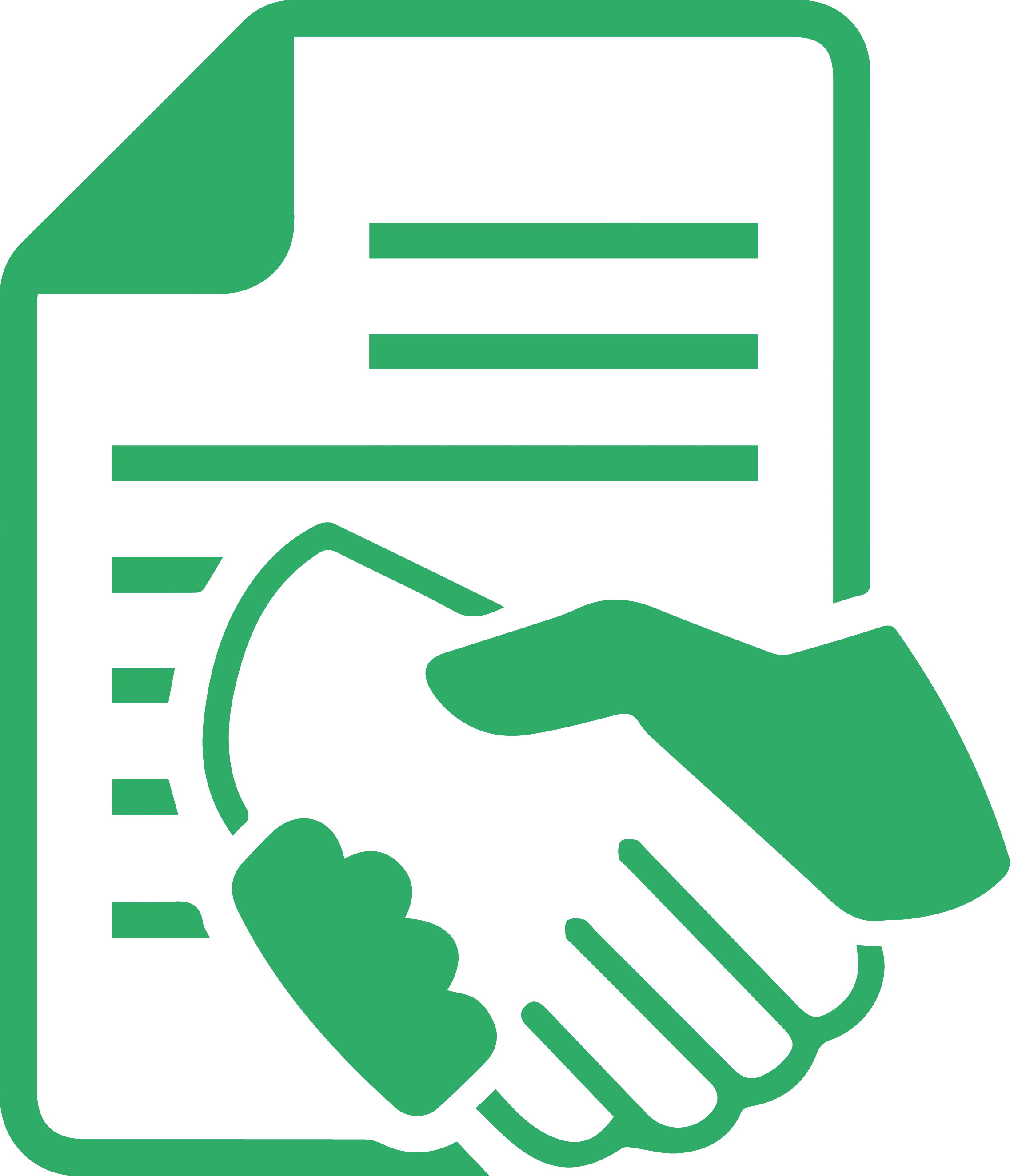 Handshake Document Icon