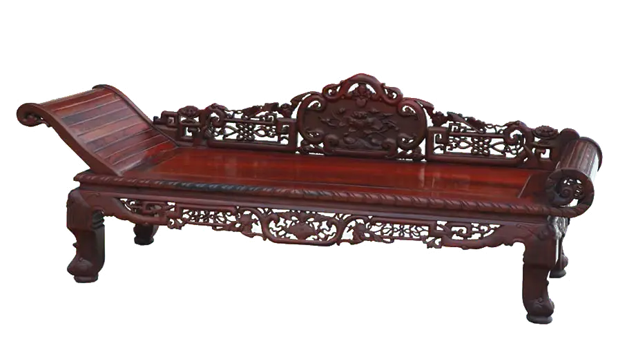 Ornate Antique Wooden Bench
