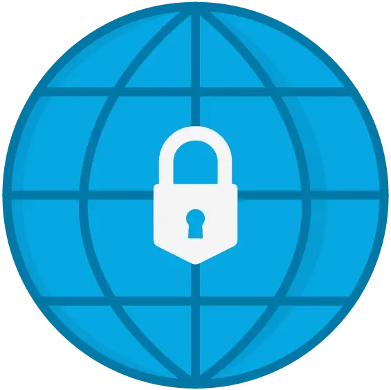 Internet Security Icon Representing Online Privacy