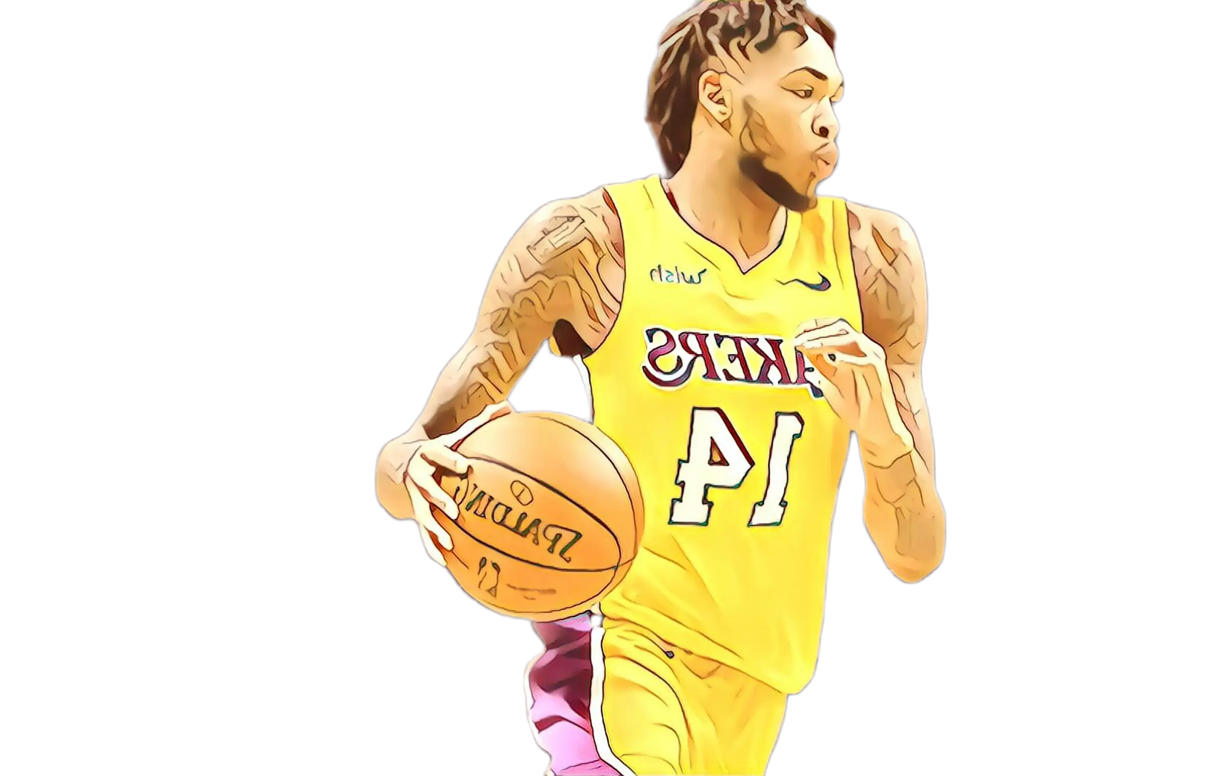 Basketball Player Dribbling the Ball