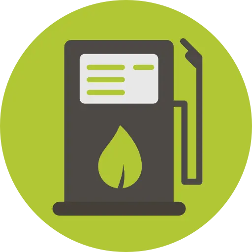 Eco-Friendly Fuel Pump Icon Design