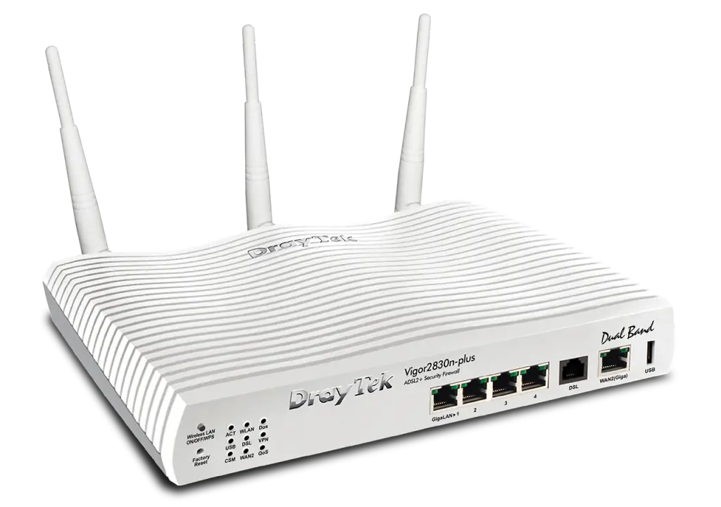 White Wireless Router for Home Networking