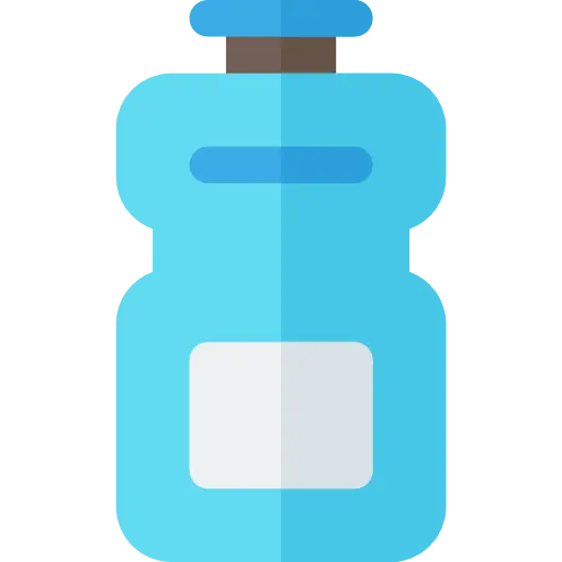 Blue Cartoon Water Bottle Illustration