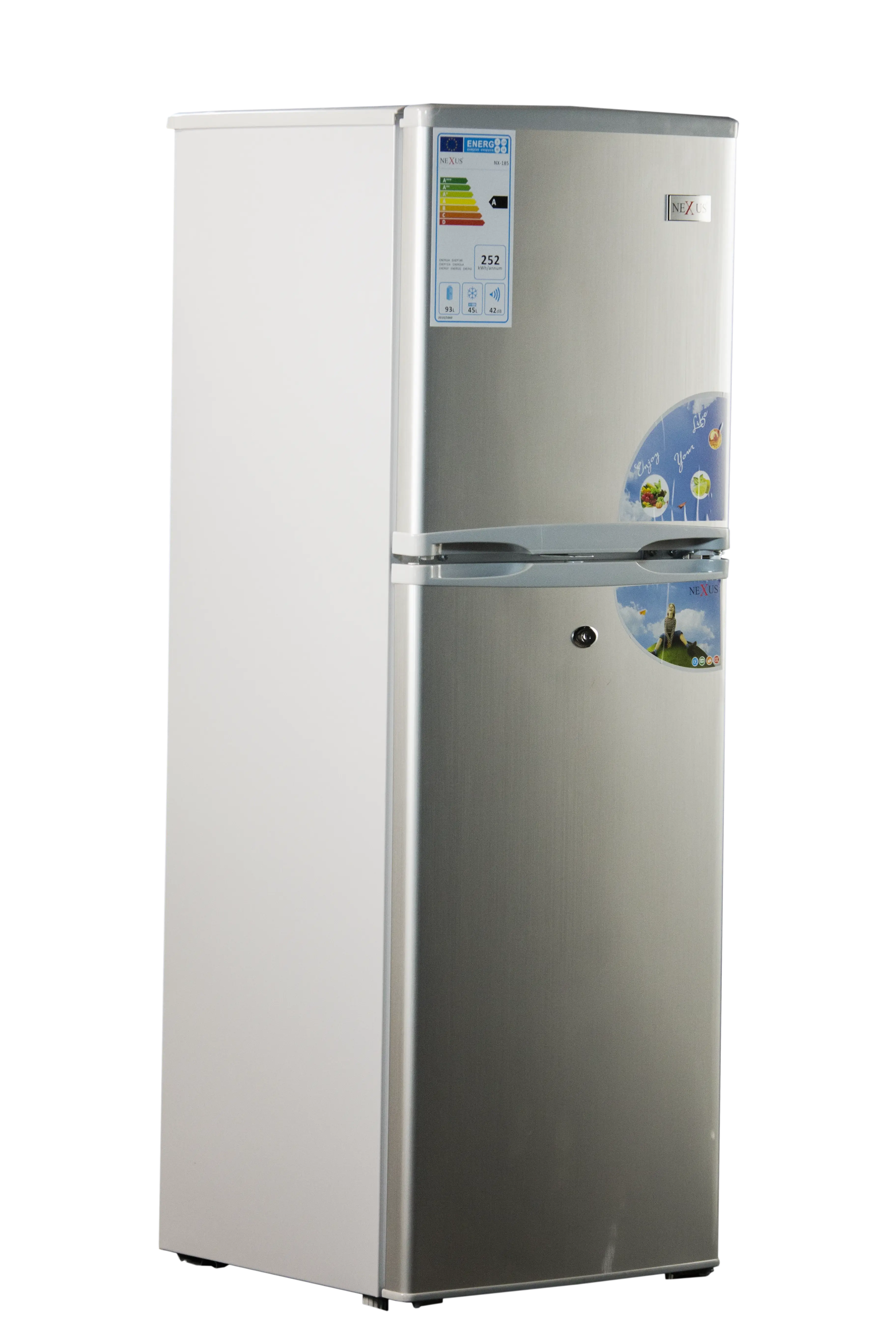 Modern Silver Refrigerator