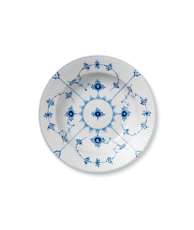 Blue and White Decorative Ceramic Plate