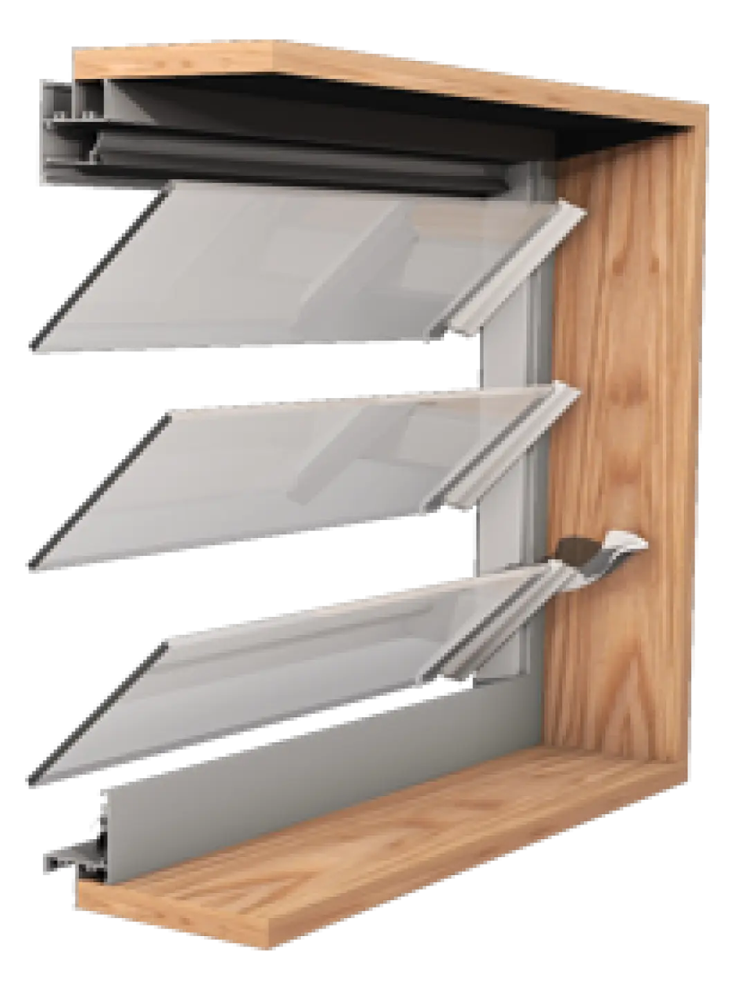 Modern Louver Window for Ventilation