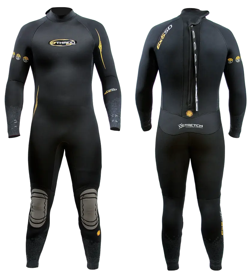 Full-Body Black Wetsuit for Water Adventures