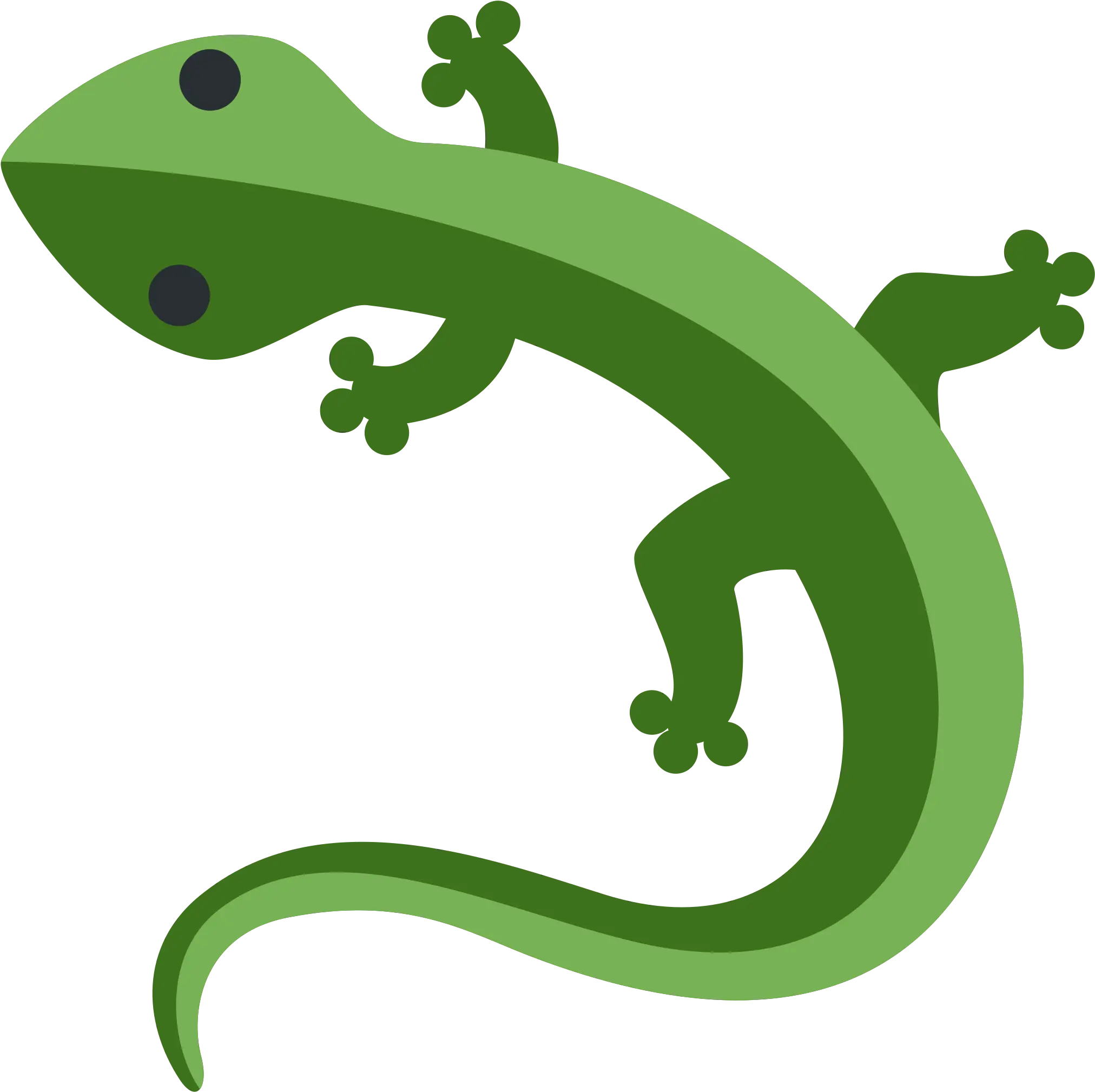Green Gecko Illustration