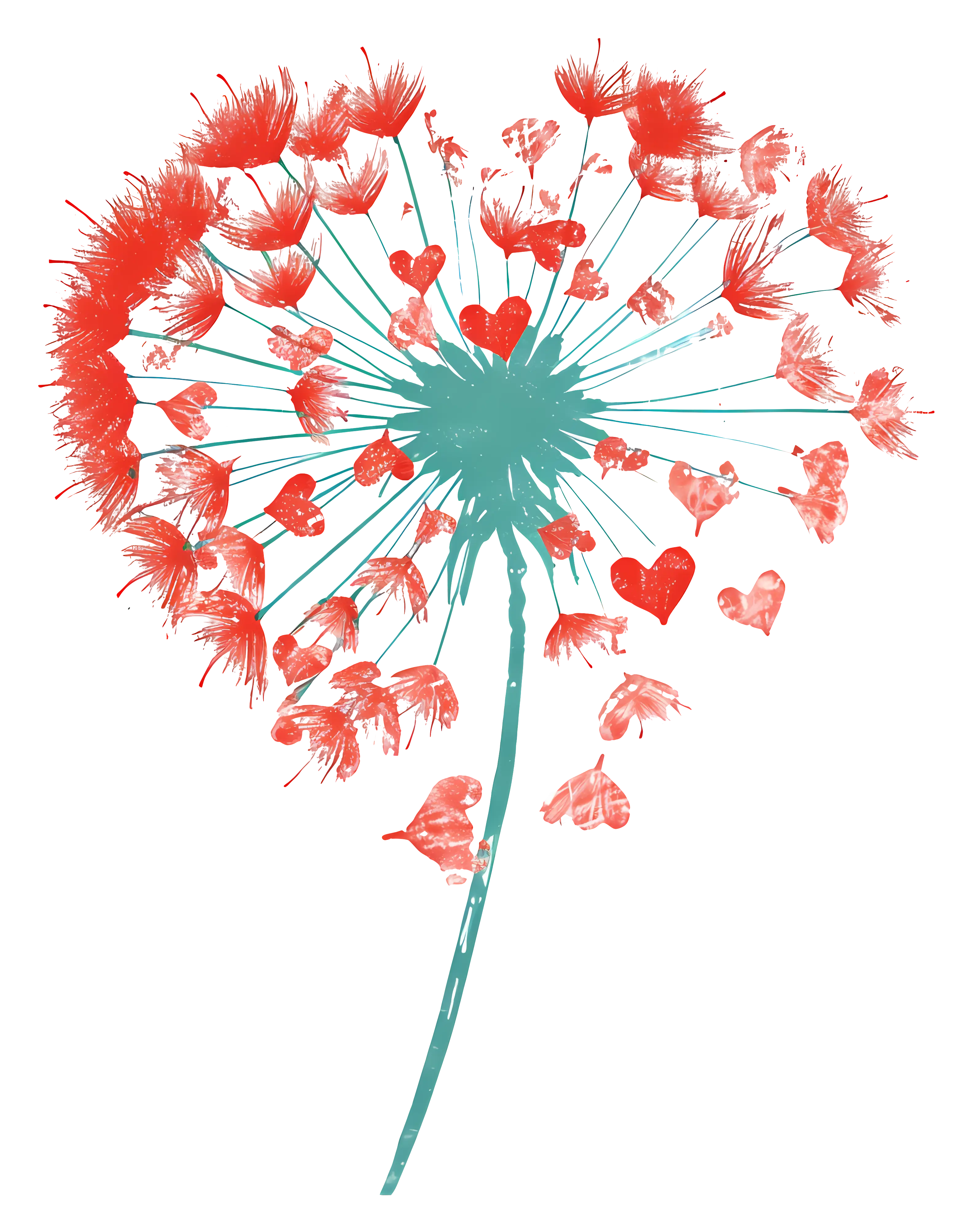 Heart Shaped Dandelion